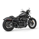 Freedom Performance Shorty American Outlaw 2-into-1 Exhaust for Harley 04-22 XL Sportster / Black / Sculpted Black  - Customhoj