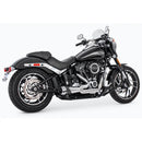 Freedom Performance Shorty American Outlaw 2-into-1 Exhaust for Harley 18-25 Softail (read note) / Chrome/Black / Chrome  - Customhoj