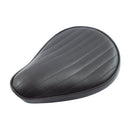 Le Pera Small Spring Solo Motorcycle Seat Pleated Black  - Customhoj