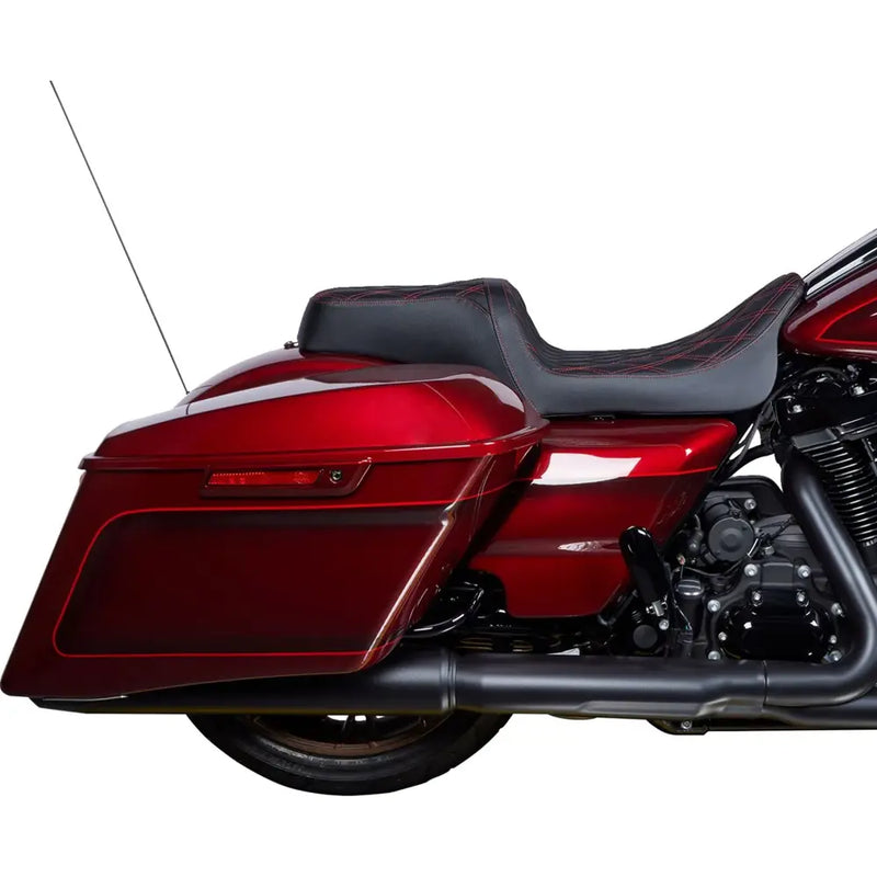 Drag Specialties Performance Predator 1-Up-zadel voor Harley