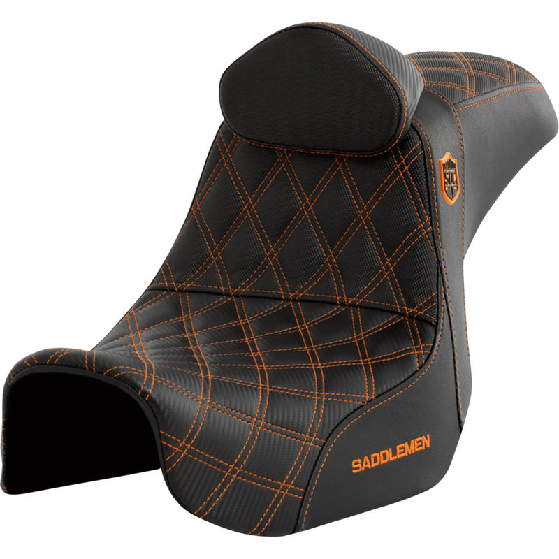 Saddlemen Pro SDC Performance Gripper Lattice Stitch Zadel voor Harley