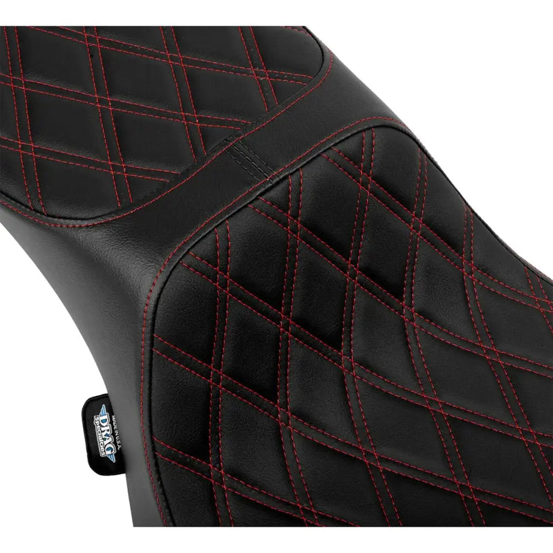 Drag Specialties Performance Predator 2-Up Extended Reach Seat voor Harley