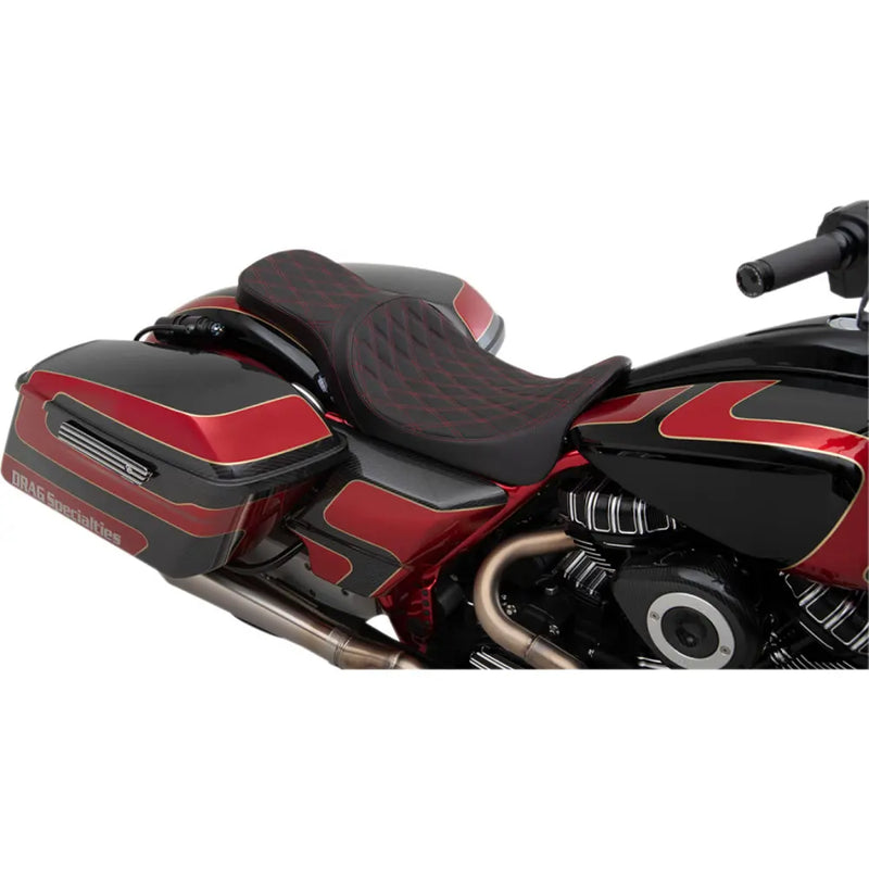 Drag Specialties Predator 2-Up Forward Seat voor Harley