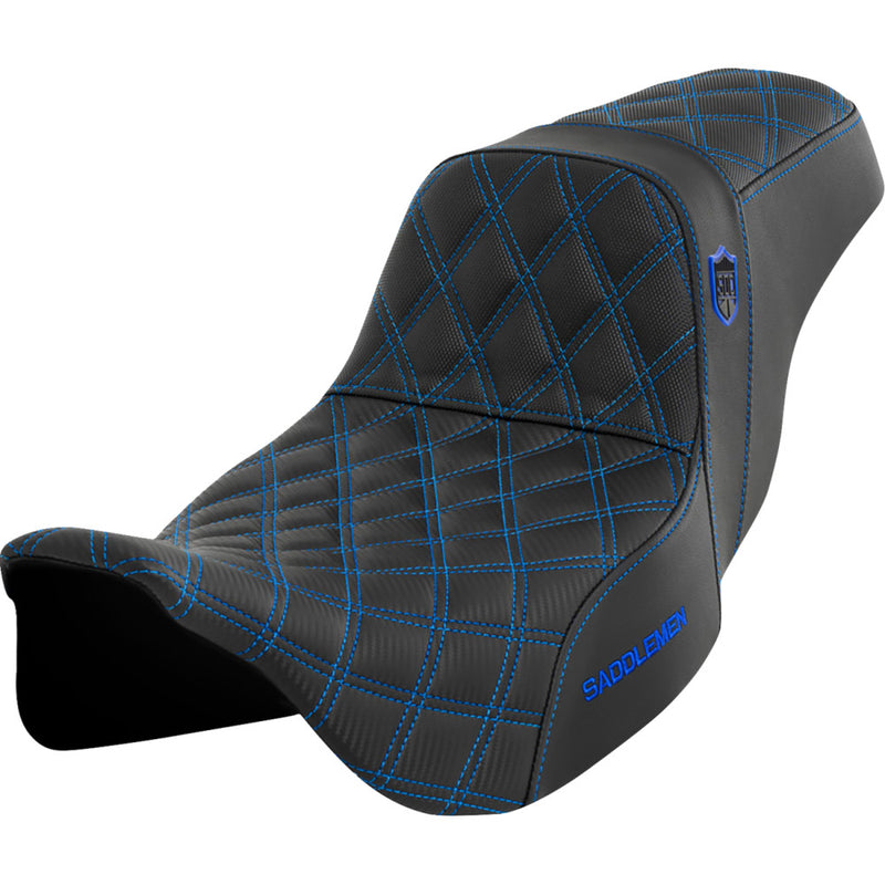 Saddlemen Pro SDC Performance Gripper Lattice Stitch Zadel voor Harley