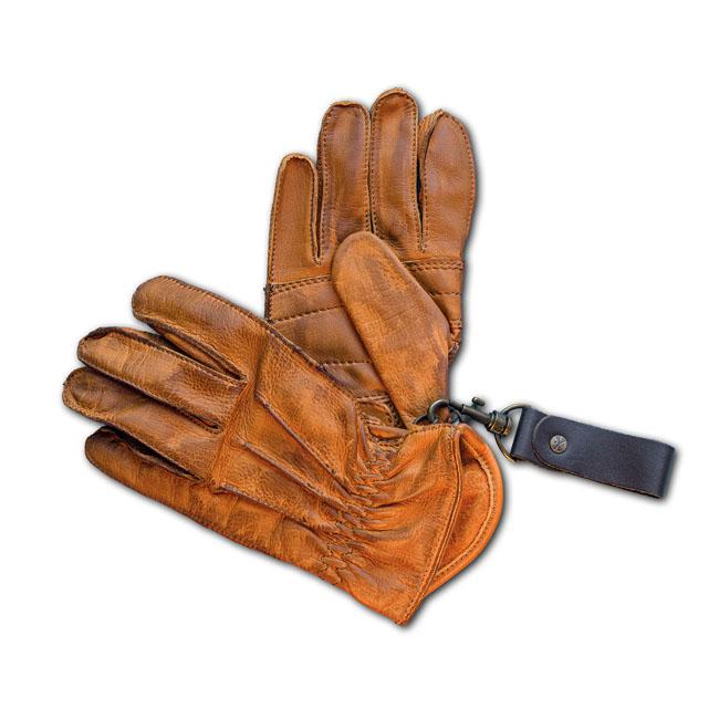 13 1/2 Lowlander Motorcycle Gloves Cognac / XS