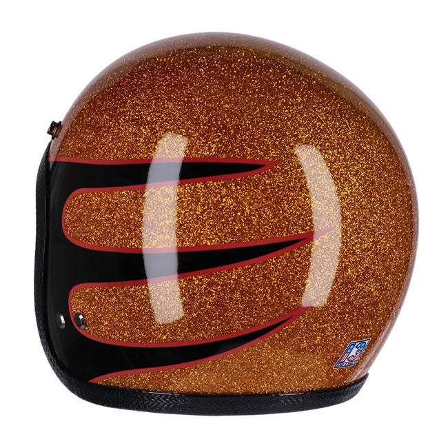 13 1/2 Skull Bucket Open Motorcycle Helmet  - Customhoj