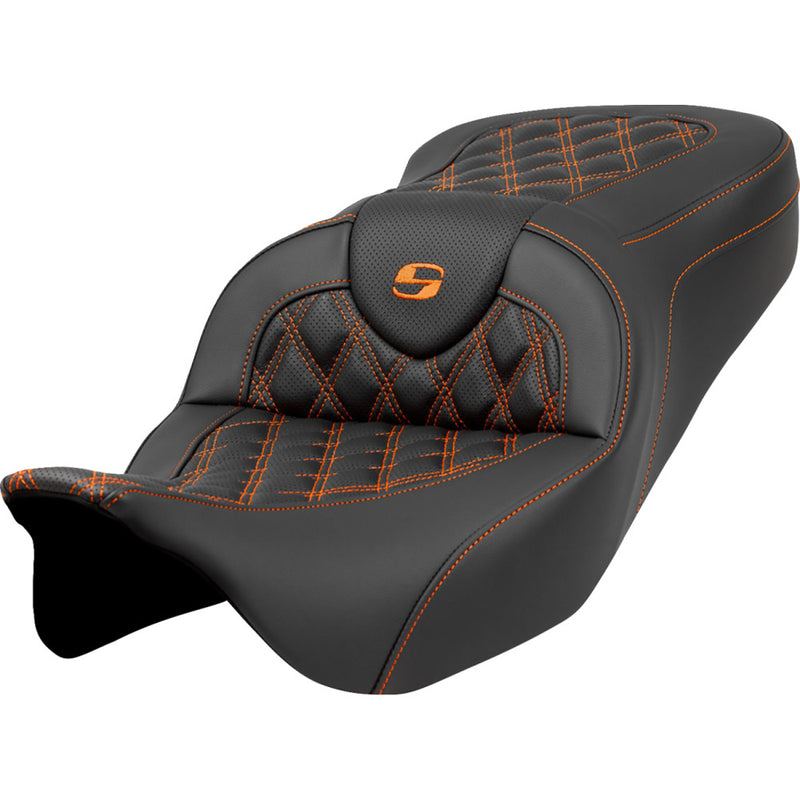 Saddlemen Roadsofa Lattice Stitch Zadel voor Harley