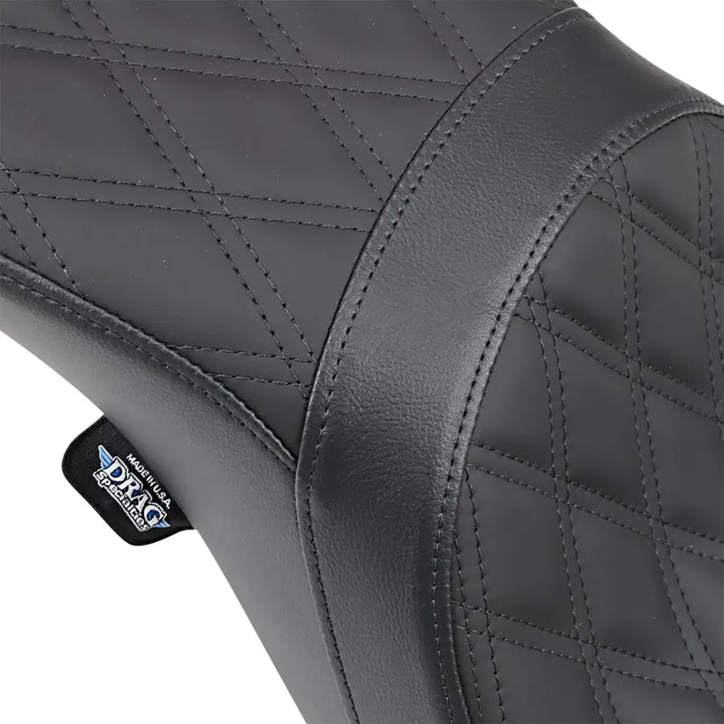 Drag Specialties Predator 2-Up-zadel voor Harley