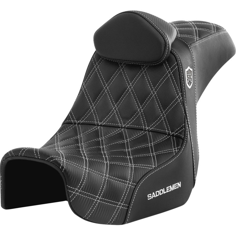 Saddlemen Pro SDC Performance Gripper Lattice Stitch Zadel voor Harley