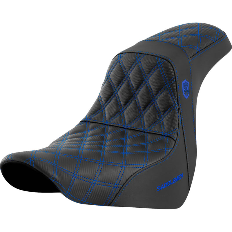 Saddlemen Pro SDC Performance Gripper Lattice Stitch Zadel voor Harley