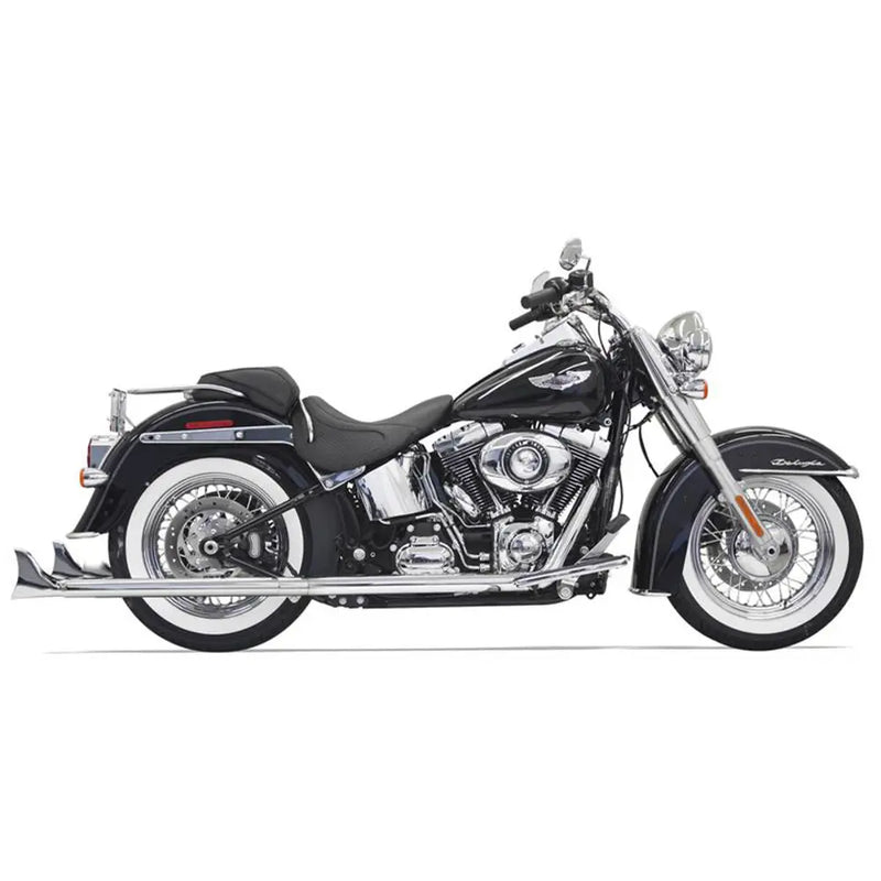 Bassani Fishtail True Dual Uitlaatsysteem voor Harley