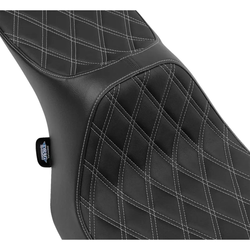 Drag Specialties Predator III 2-Up-zadel voor Harley