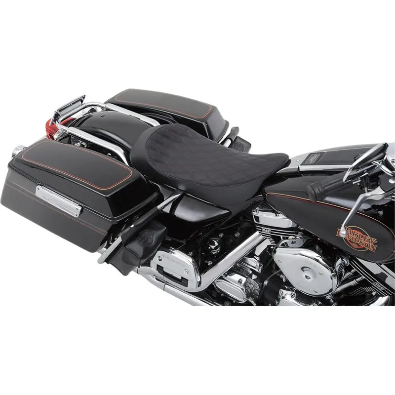 Drag Specialties EZ-ON Low Profile Solo-zadel voor Harley