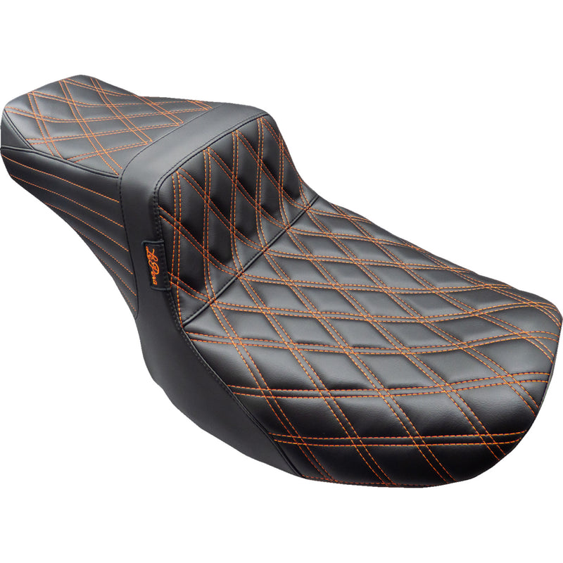 Le Pera Tailwhip 2-Up-zadel voor Harley
