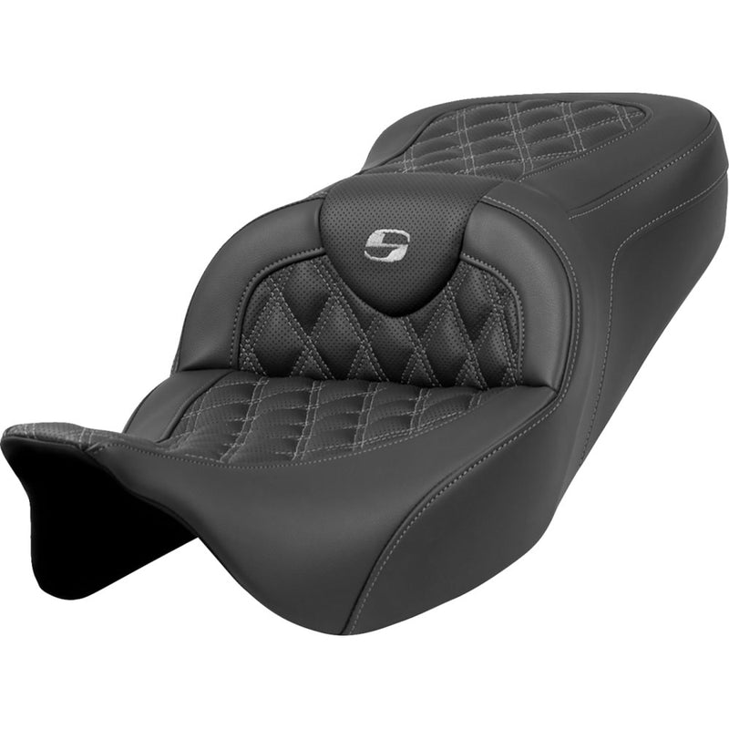 Saddlemen Roadsofa Lattice Stitch Zadel voor Harley