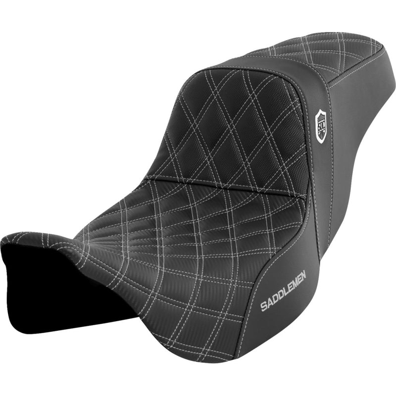 Saddlemen Pro SDC Performance Gripper Lattice Stitch Zadel voor Harley