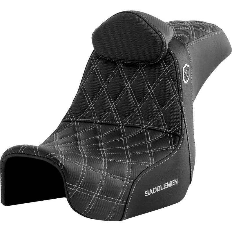Saddlemen Pro SDC Performance Gripper Lattice Stitch Zadel voor Harley