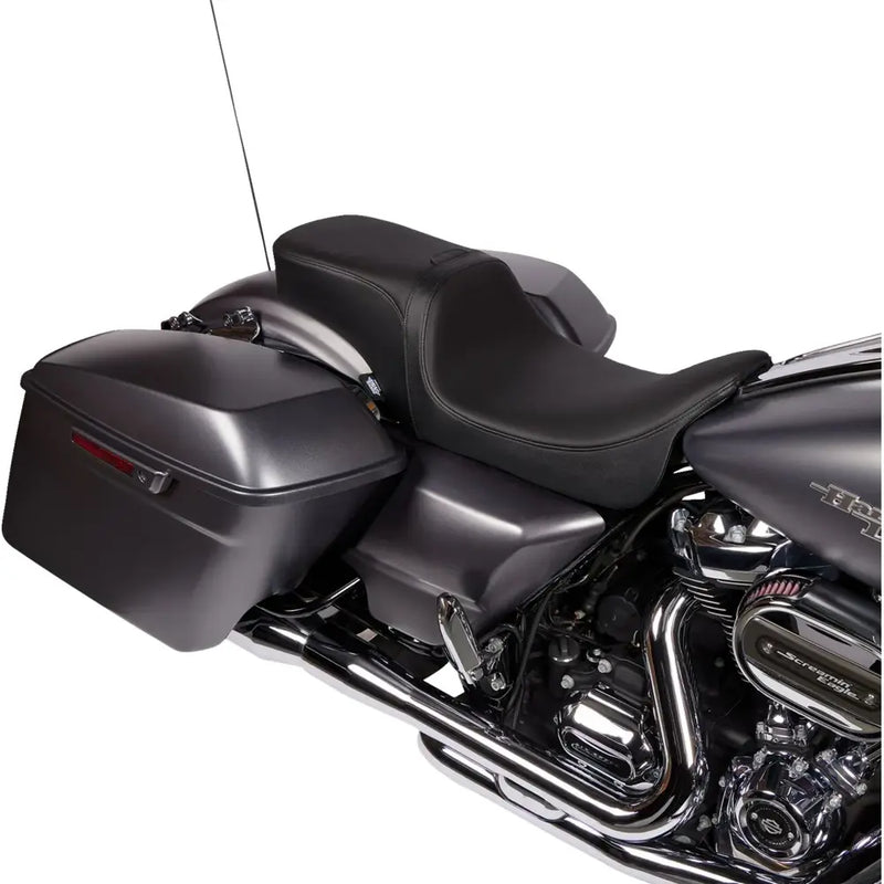 Drag Specialties Performance Predator 2-Up rugleuning met opbergvak voor Harley