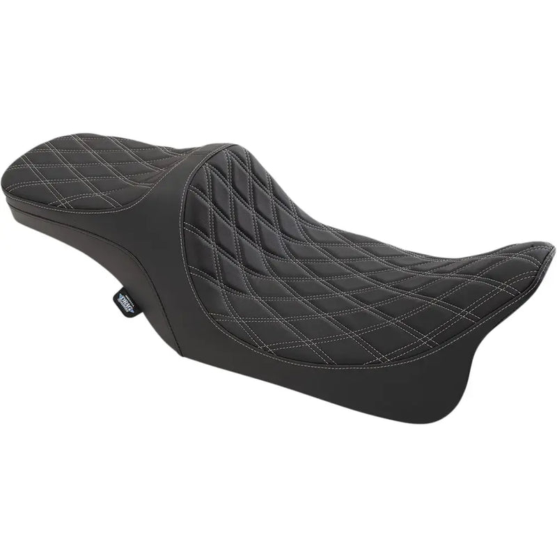 Drag Specialties Predator III 2-Up-zadel voor Harley