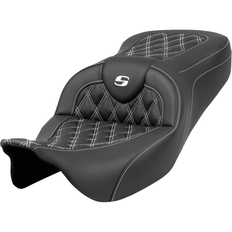 Saddlemen Roadsofa Lattice Stitch Zadel voor Harley