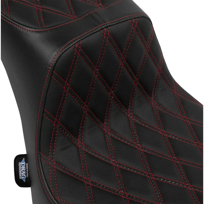 Drag Specialties Performance Predator 2-Up-zadel voor Harley