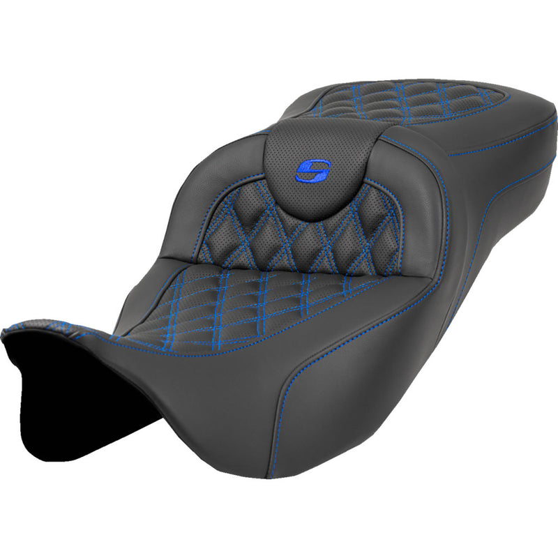 Saddlemen Roadsofa Verlengde Reach Lattice Stitch Zadel voor Harley