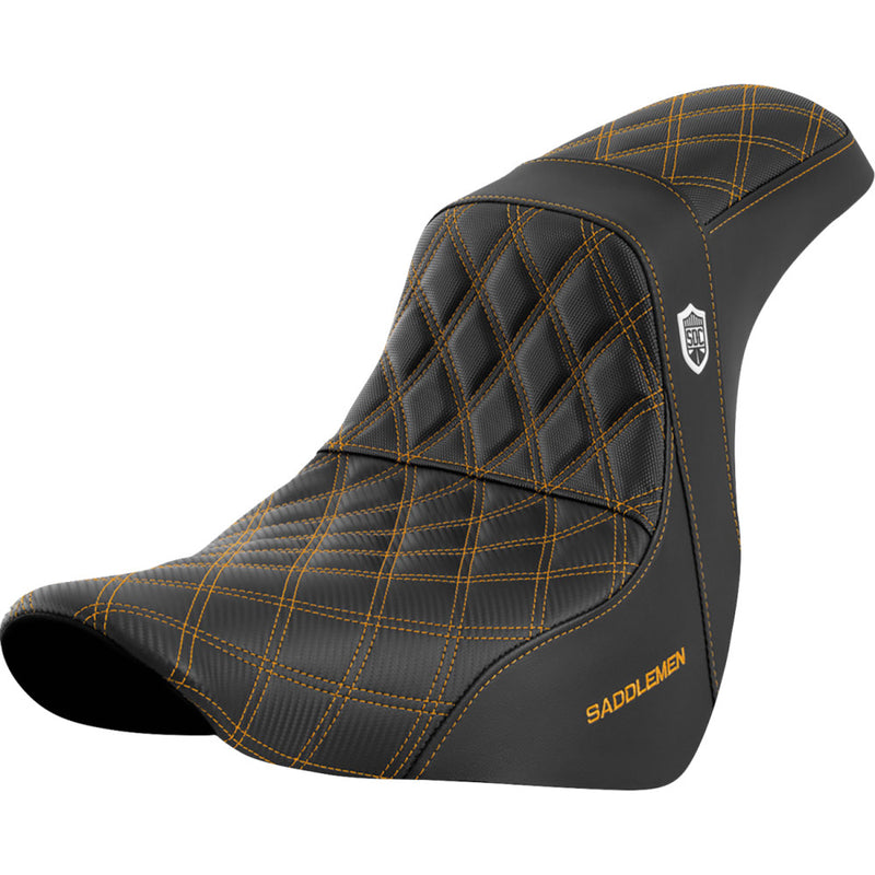 Saddlemen Pro SDC Performance Gripper Lattice Stitch Zadel voor Harley