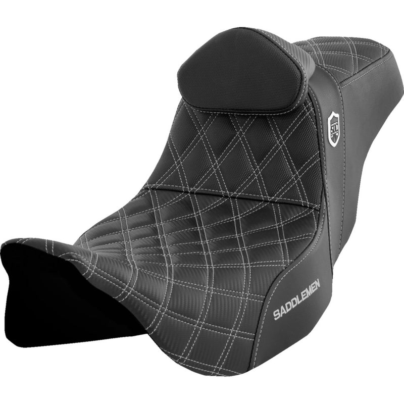 Saddlemen Pro SDC Performance Gripper Lattice Stitch Zadel voor Harley