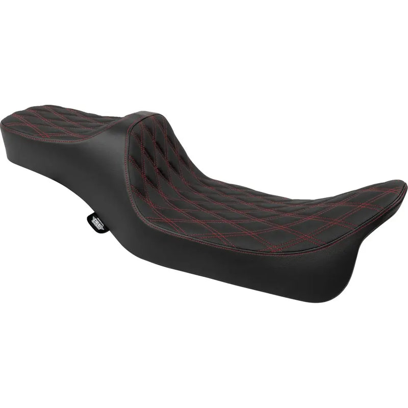 Drag Specialties Predator III 2-Up Extended Reach Seat voor Harley