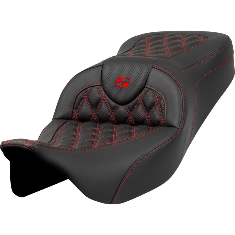 Saddlemen Roadsofa Lattice Stitch Zadel voor Harley