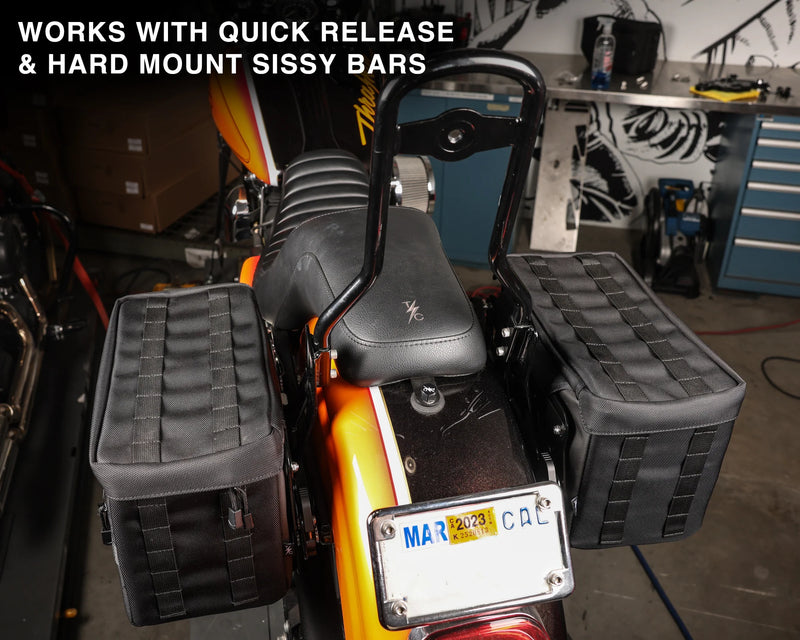Thrashin Supply harde zadeltasbeugels voor Harley