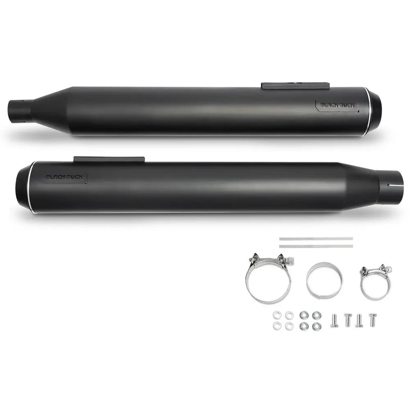 Zwarte Eend Bombardier EC Euro Approved Slip-On Mufflers voor Harley