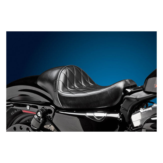 Le Pera Stubs Cafe Solo-zadel voor Harley