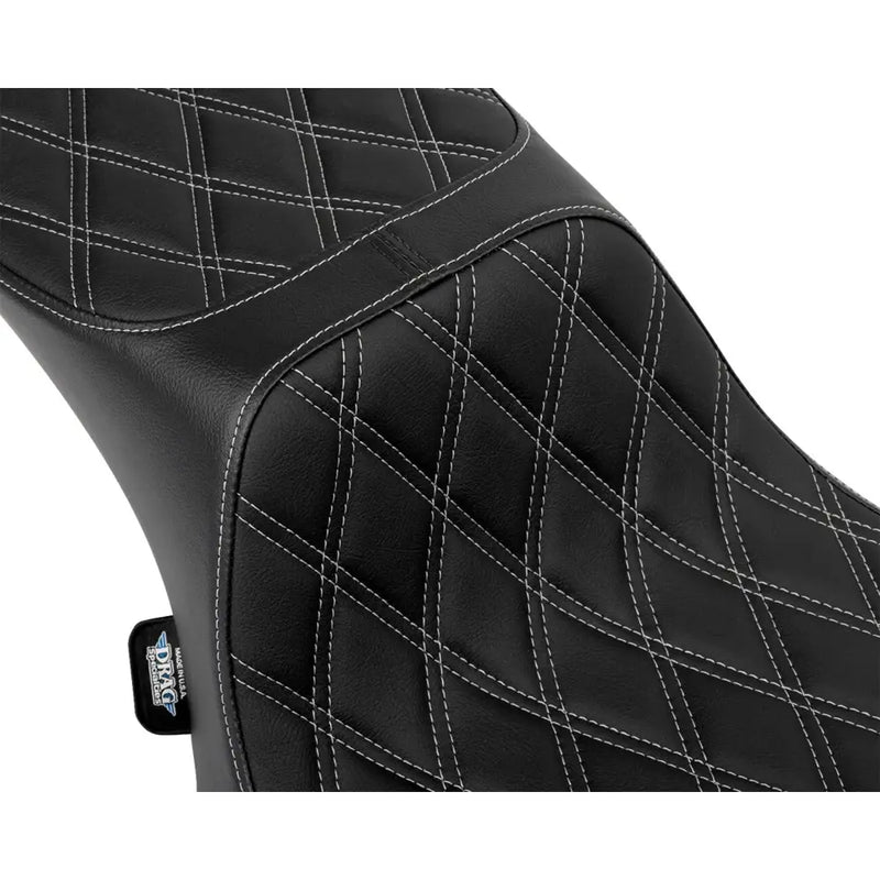 Drag Specialties Performance Predator 2-Up Extended Reach Seat voor Harley