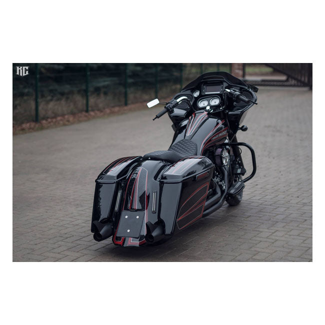 Killer Custom 4" verlengde zadeltassen voor Harley