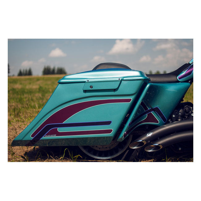 Killer Custom 7" / 5" Swoop uitgerekte zadeltasbehuizingen voor Harley
