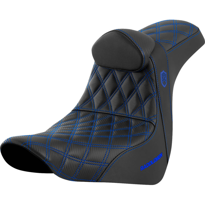 Saddlemen Pro SDC Performance Gripper Lattice Stitch Zadel voor Harley