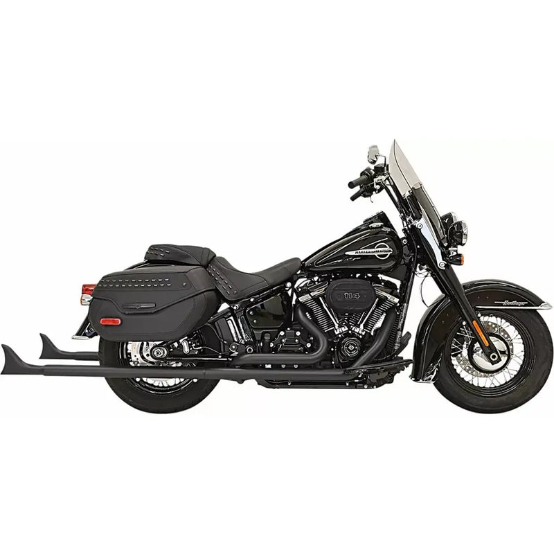 Bassani Fishtail True Dual Uitlaatsysteem voor Harley