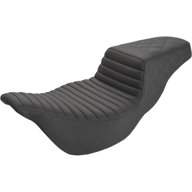 Saddlemen Step-Up Verlengde Reikwijdte Tuck-n-Roll / Lattice Stitch voor Harley