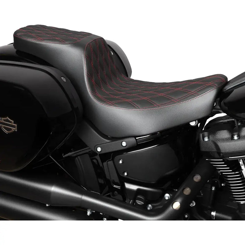 Drag Specialties Performance Predator 2-Up-zadel voor Harley