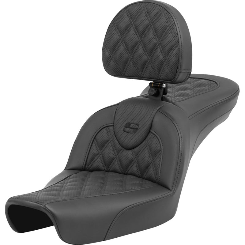 Saddlemen Roadsofa Lattice Stitch Zadel voor Harley