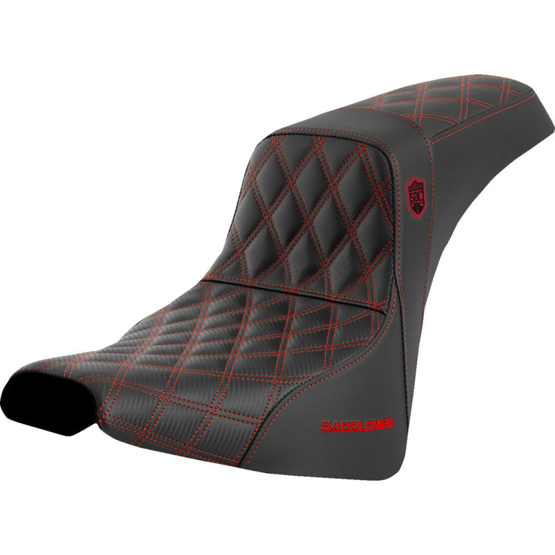 Saddlemen Pro SDC Performance Gripper Lattice Stitch Zadel voor Harley