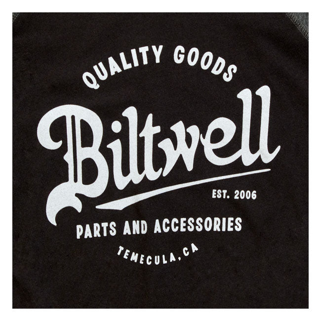 Biltwell Script Baseball Longsleeve Dames