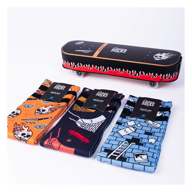 American Socks Skateboard Geschenkverpakking Handtekening Sokken