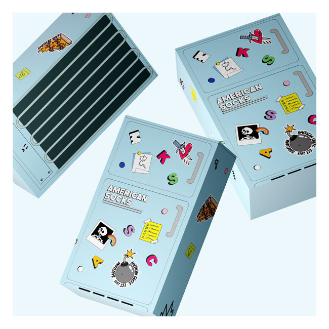 American Socks Frosty Fridge Handtekening Sokken