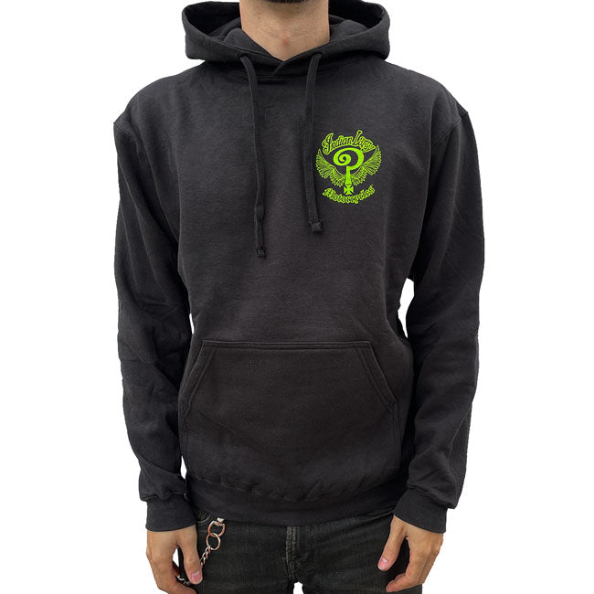 Indian Larry Slime Groen Logo Hoodie