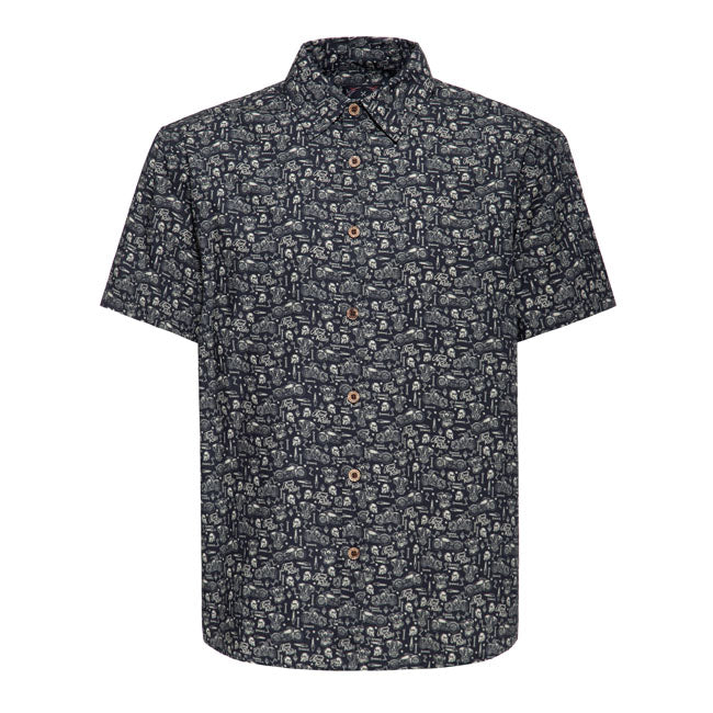 King Kerosin Biker Soul Korte Mouw Shirt