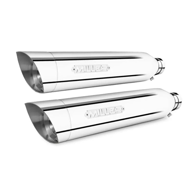 Miller Nebraska Euro 3/4 Slip-On Geluiddempers voor Harley
