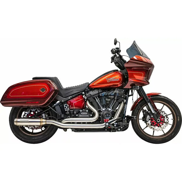 Bassani True Dual Roestvrij Super Bike Uitlaatsysteem voor Harley