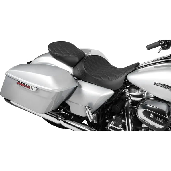 Drag Specialties EZ Glide II Solo Passagierszadel voor Harley 